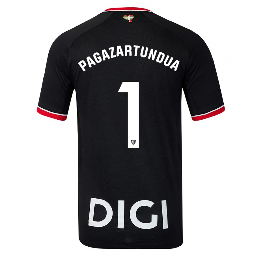 Danxen Mulher Camisola Iker Pagazartundua #1 Preto Branco Vermelho Alternativa 2026/27 Camisa