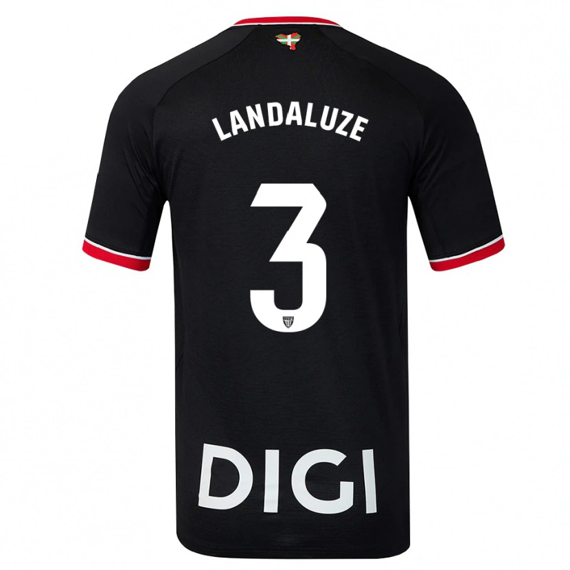 Danxen Mulher Camisola Naia Landaluze Marquínez #3 Preto Branco Vermelho Alternativa 2026/27 Camisa