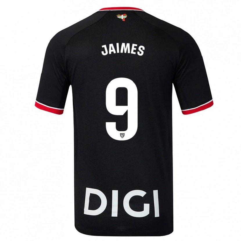 Danxen Mulher Camisola Andrés Jaimes #9 Preto Branco Vermelho Alternativa 2026/27 Camisa
