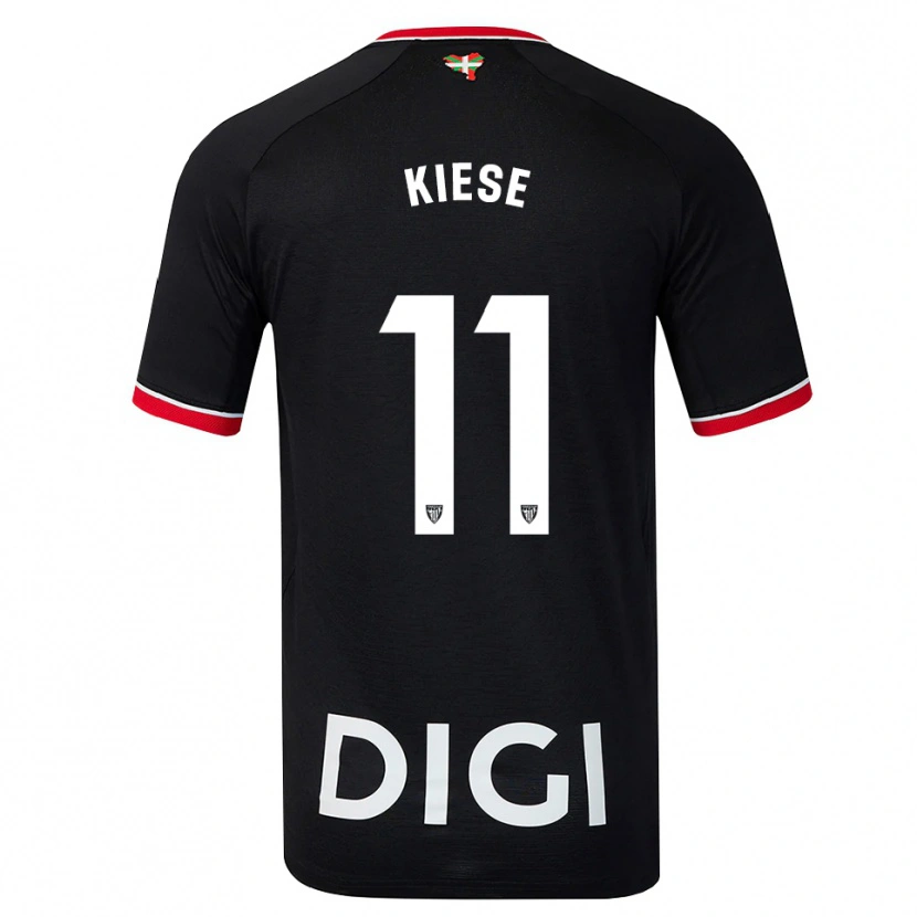 Danxen Mulher Camisola Manasse Kiese #11 Preto Branco Vermelho Alternativa 2026/27 Camisa