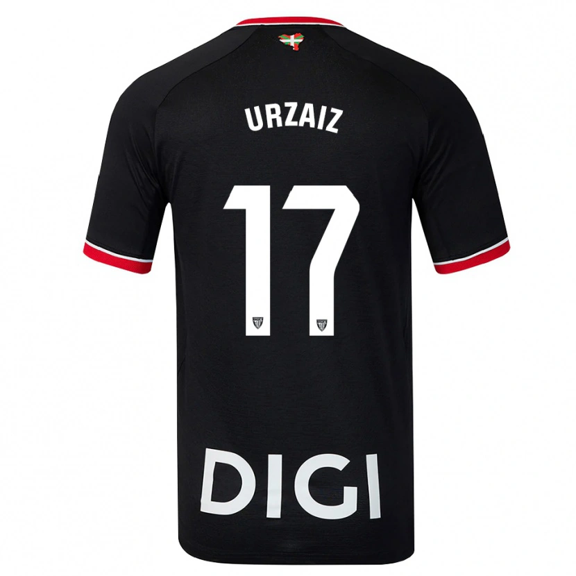Danxen Mulher Camisola Unax Urzaiz #17 Preto Branco Vermelho Alternativa 2026/27 Camisa