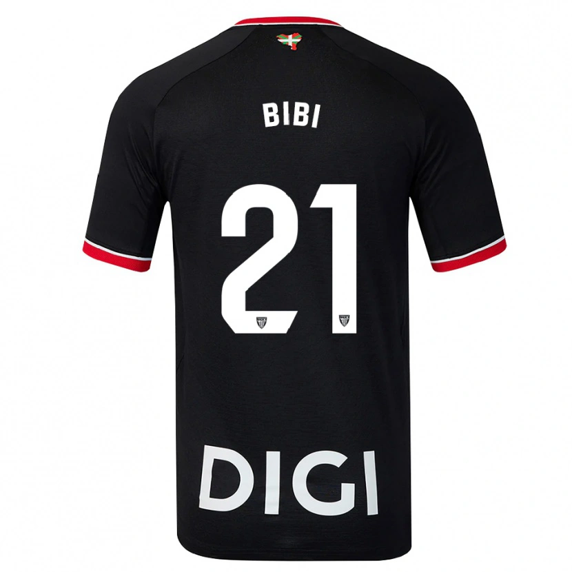 Danxen Mulher Camisola Bibiane Schulze #21 Preto Branco Vermelho Alternativa 2026/27 Camisa