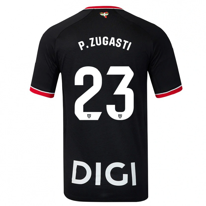 Danxen Mulher Camisola Patricia Zugasti Osés #23 Preto Branco Vermelho Alternativa 2026/27 Camisa