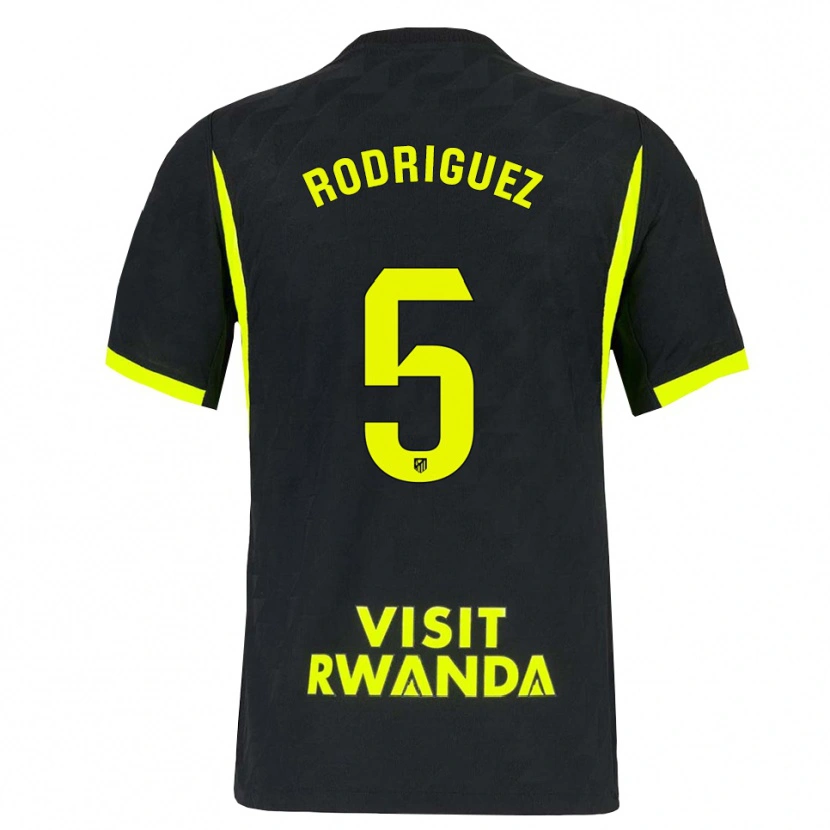 Danxen Mulher Camisola Cinta Rodriguez #5 Verde Brilhante Preto Alternativa 2026/27 Camisa