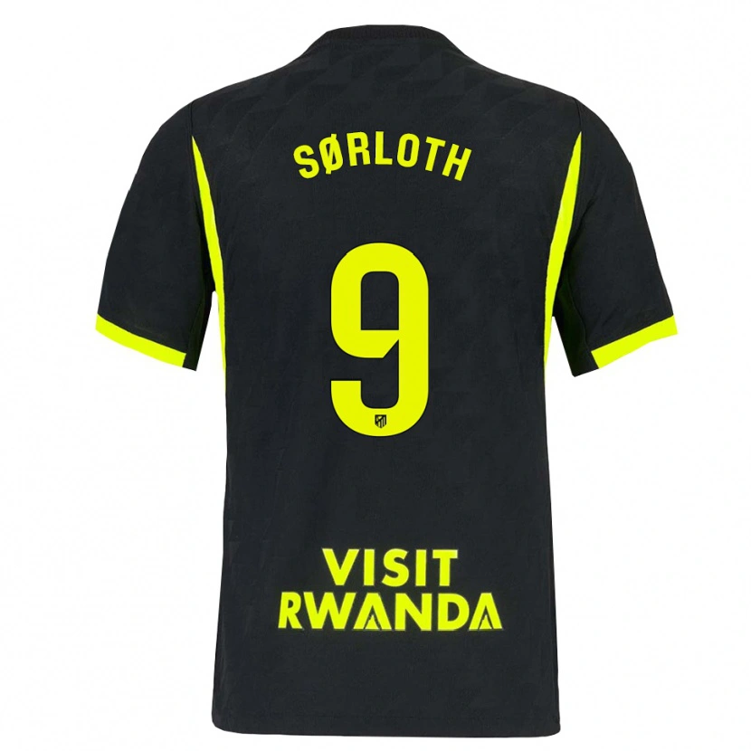 Danxen Mulher Camisola Alexander Sørloth #9 Verde Brilhante Preto Alternativa 2026/27 Camisa