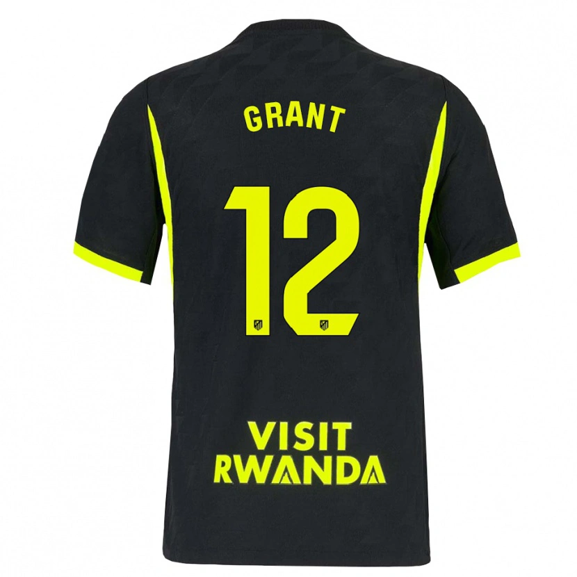 Danxen Mulher Camisola Cristian Grant #12 Verde Brilhante Preto Alternativa 2026/27 Camisa
