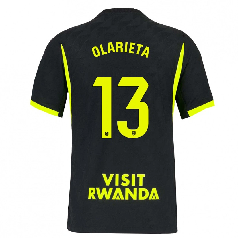 Danxen Mulher Camisola Miguel Olarieta #13 Verde Brilhante Preto Alternativa 2026/27 Camisa