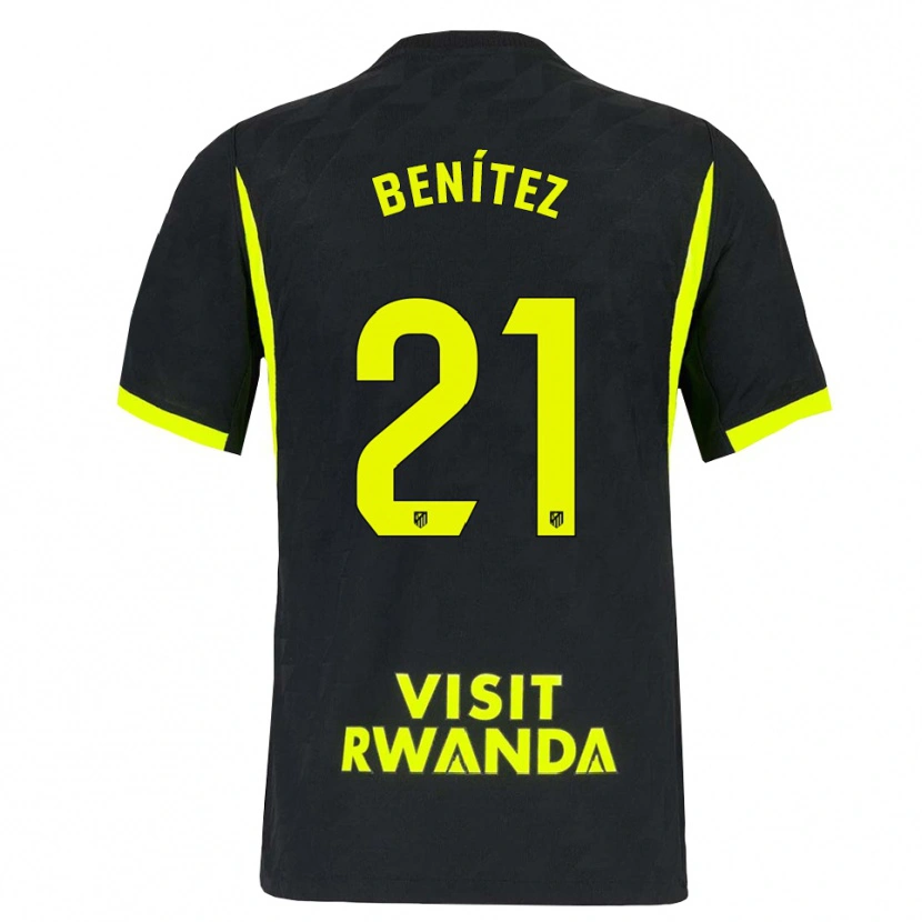 Danxen Mulher Camisola Fiamma Benítez #21 Verde Brilhante Preto Alternativa 2026/27 Camisa