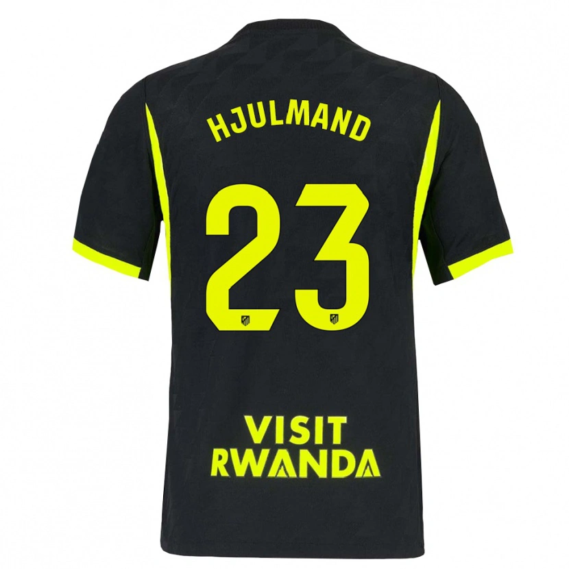 Danxen Mulher Camisola Morten Hjulmand #23 Verde Brilhante Preto Alternativa 2026/27 Camisa