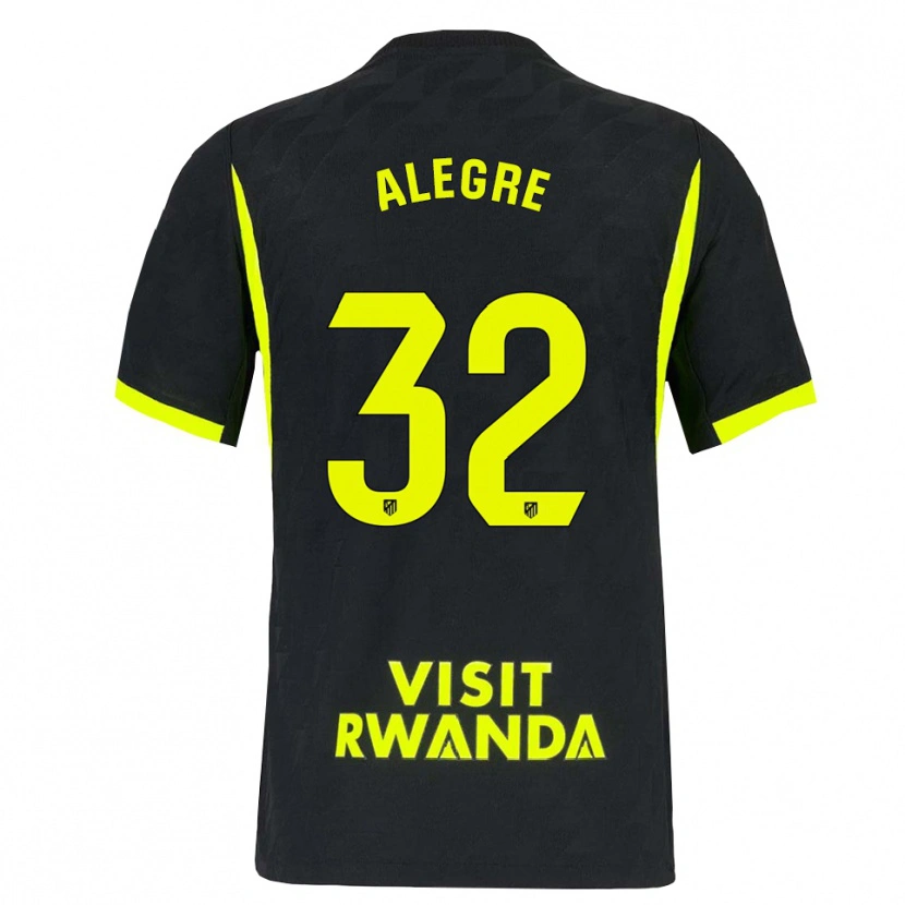 Danxen Mulher Camisola Juan Alegre #32 Verde Brilhante Preto Alternativa 2026/27 Camisa