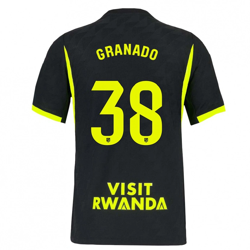 Danxen Mulher Camisola Adrian Granado #38 Verde Brilhante Preto Alternativa 2026/27 Camisa