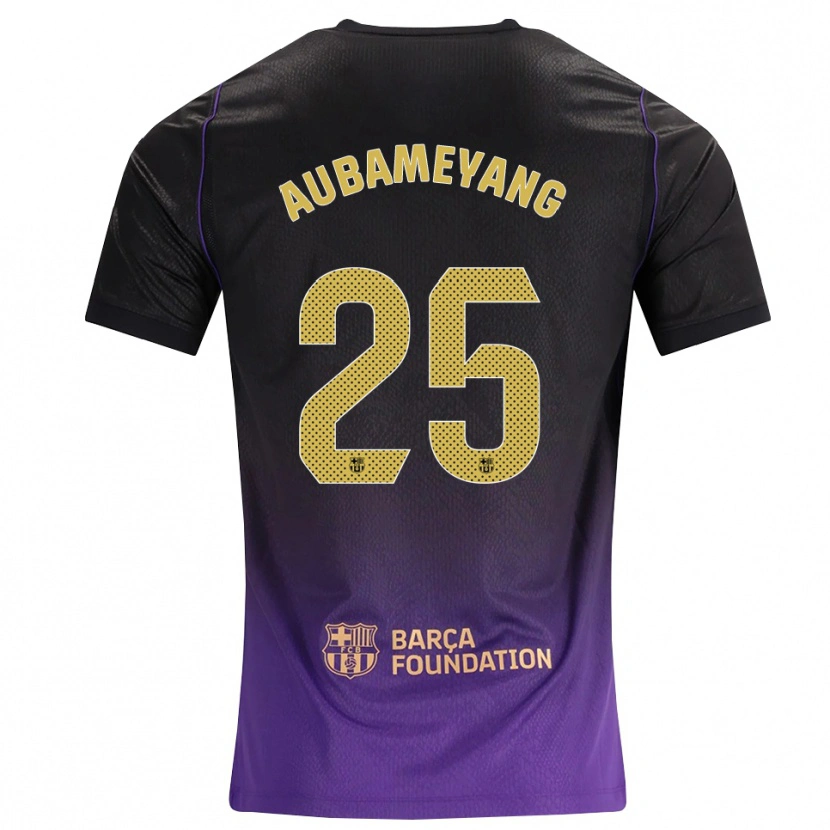 Danxen Mulher Camisola Pierre Emerick Aubameyang #25 Roxo Amarelo Preto Alternativa 2026/27 Camisa