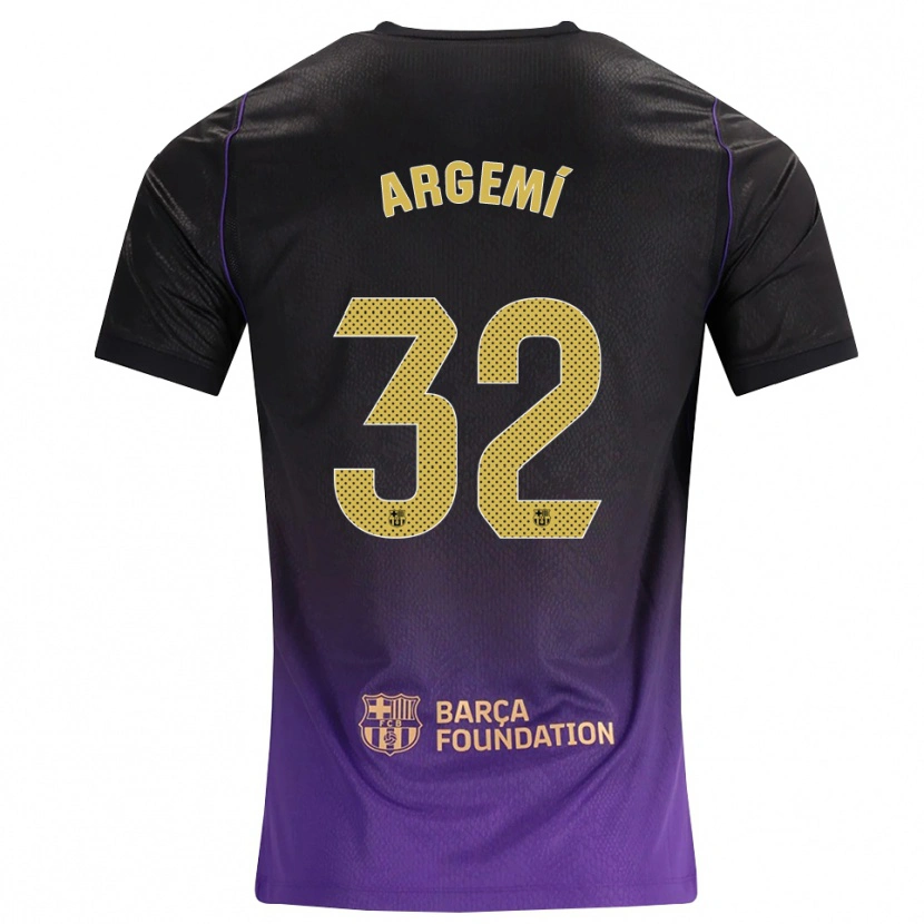 Danxen Mulher Camisola Adam Argemí #32 Roxo Amarelo Preto Alternativa 2026/27 Camisa