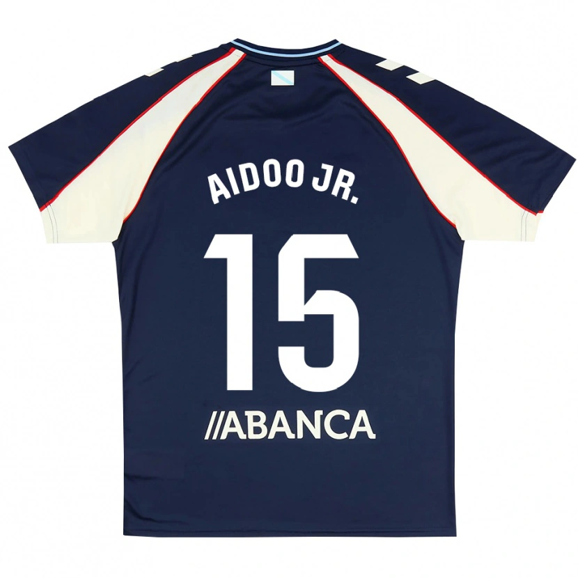 Danxen Mulher Camisola Joseph Aidoo #15 Azul Real Vermelho Branco Alternativa 2026/27 Camisa
