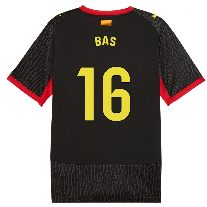 Danxen Mulher Camisola Jordi Bas #16 Preto Amarelo Vermelho Alternativa 2026/27 Camisa