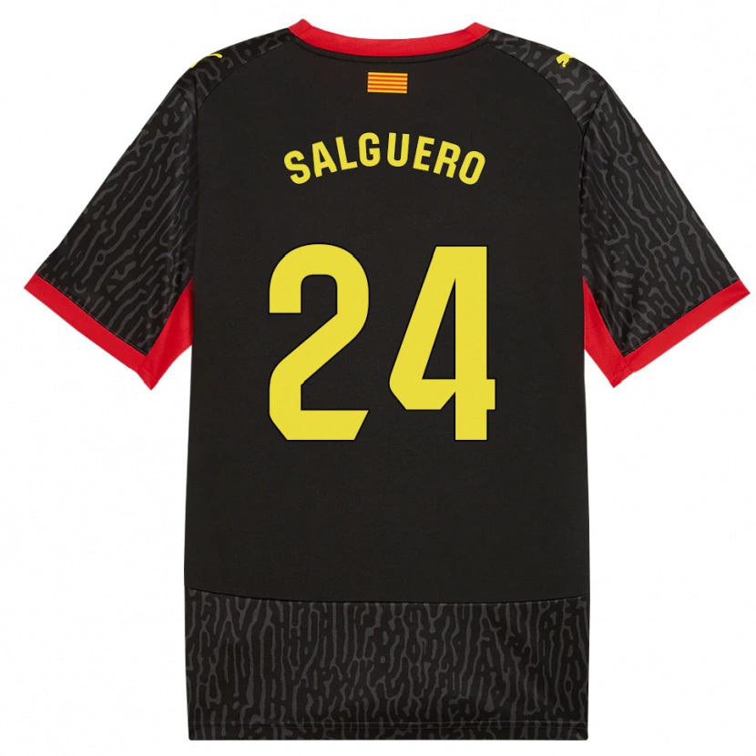 Danxen Mulher Camisola Antonio Salguero #24 Preto Amarelo Vermelho Alternativa 2026/27 Camisa