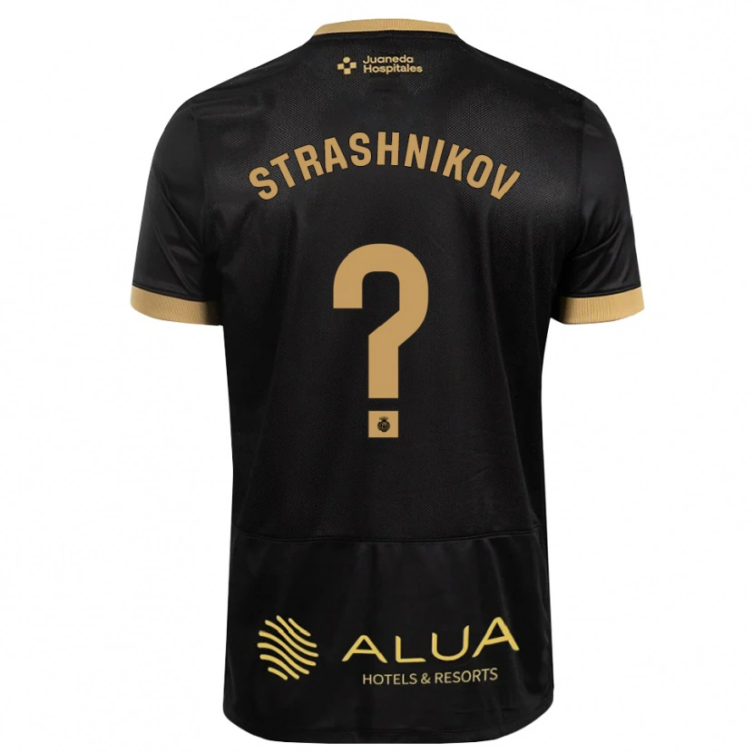 Danxen Mulher Camisola Nikolay Strashnikov #0 Preto Marrom Claro De Sândalo Madeira Alternativa 2026/27 Camisa