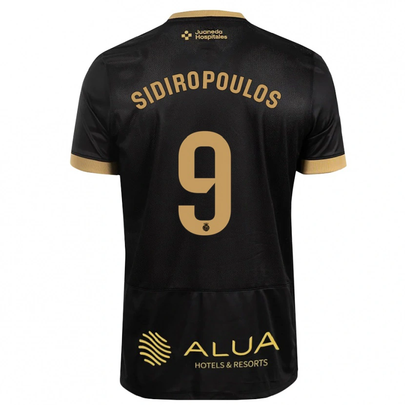 Danxen Mulher Camisola Anastasios Sidiropoulos #9 Preto Marrom Claro De Sândalo Madeira Alternativa 2026/27 Camisa