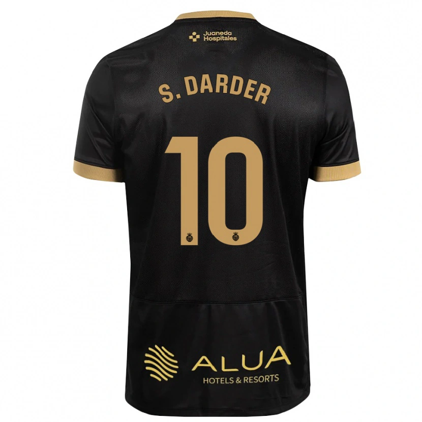 Danxen Mulher Camisola Sergi Darder #10 Preto Marrom Claro De Sândalo Madeira Alternativa 2026/27 Camisa