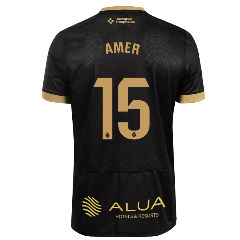 Danxen Mulher Camisola Pere Amer #15 Preto Marrom Claro De Sândalo Madeira Alternativa 2026/27 Camisa