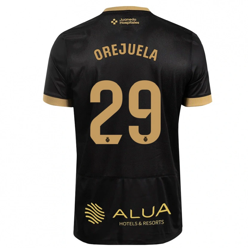 Danxen Mulher Camisola Luis Orejuela #29 Preto Marrom Claro De Sândalo Madeira Alternativa 2026/27 Camisa