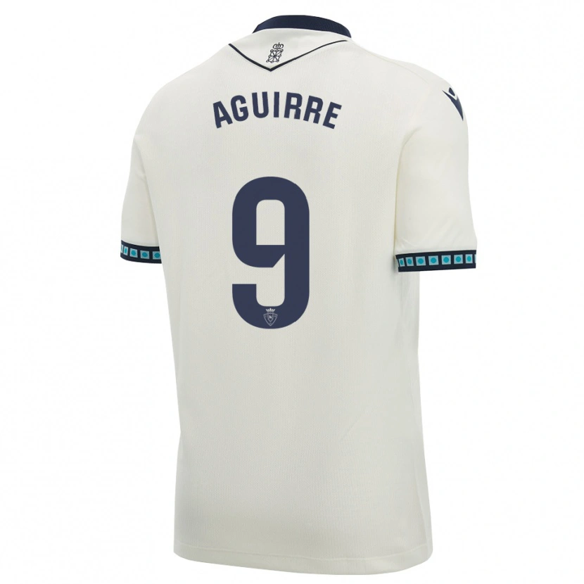 Danxen Mulher Camisola Jorge Aguirre #9 Branco Preto Azul Céu Claro Alternativa 2026/27 Camisa