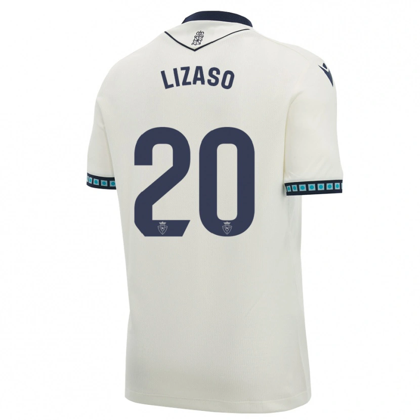 Danxen Mulher Camisola Iker Lizaso #20 Branco Preto Azul Céu Claro Alternativa 2026/27 Camisa