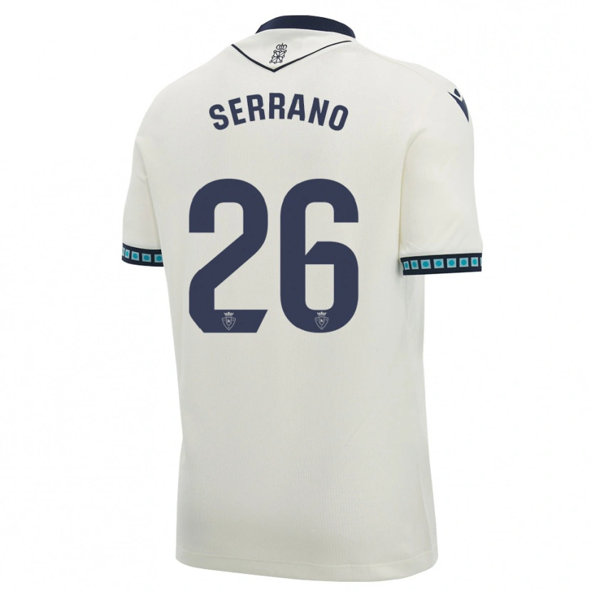 Danxen Mulher Camisola Mikel Serrano #26 Branco Preto Azul Céu Claro Alternativa 2026/27 Camisa