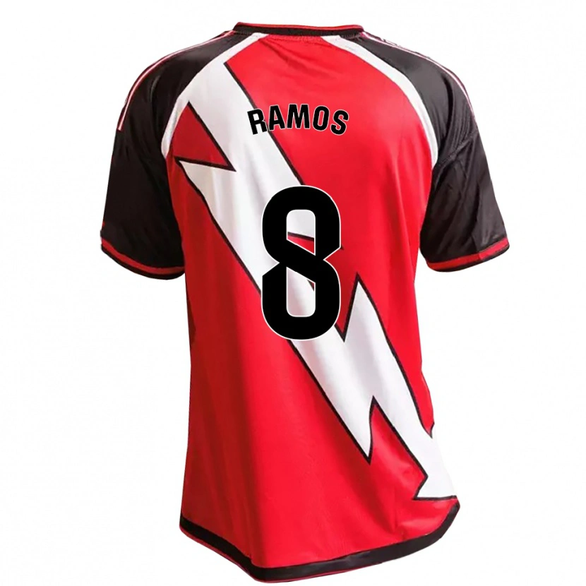 Danxen Mulher Camisola Iván Ramos #8 Vermelho Preto Branco Alternativa 2026/27 Camisa
