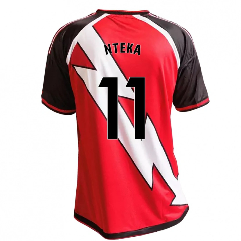 Danxen Mulher Camisola Randy Nteka #11 Vermelho Preto Branco Alternativa 2026/27 Camisa