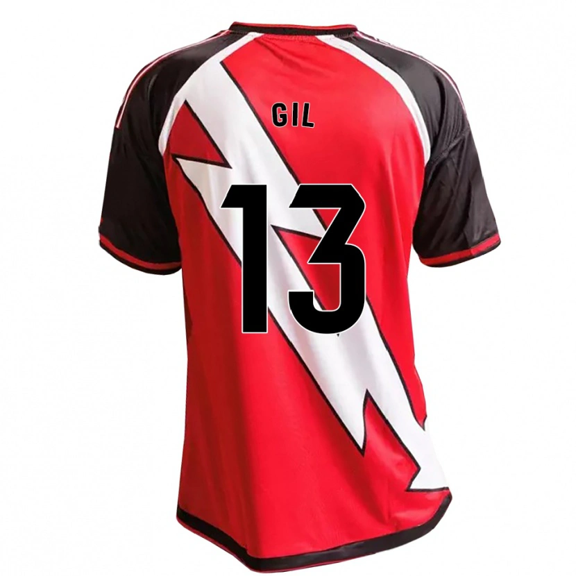 Danxen Mulher Camisola Juanpe Gil #13 Vermelho Preto Branco Alternativa 2026/27 Camisa