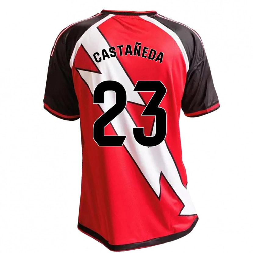 Danxen Mulher Camisola Ana Sofía Castañeda Giraldo #23 Vermelho Preto Branco Alternativa 2026/27 Camisa