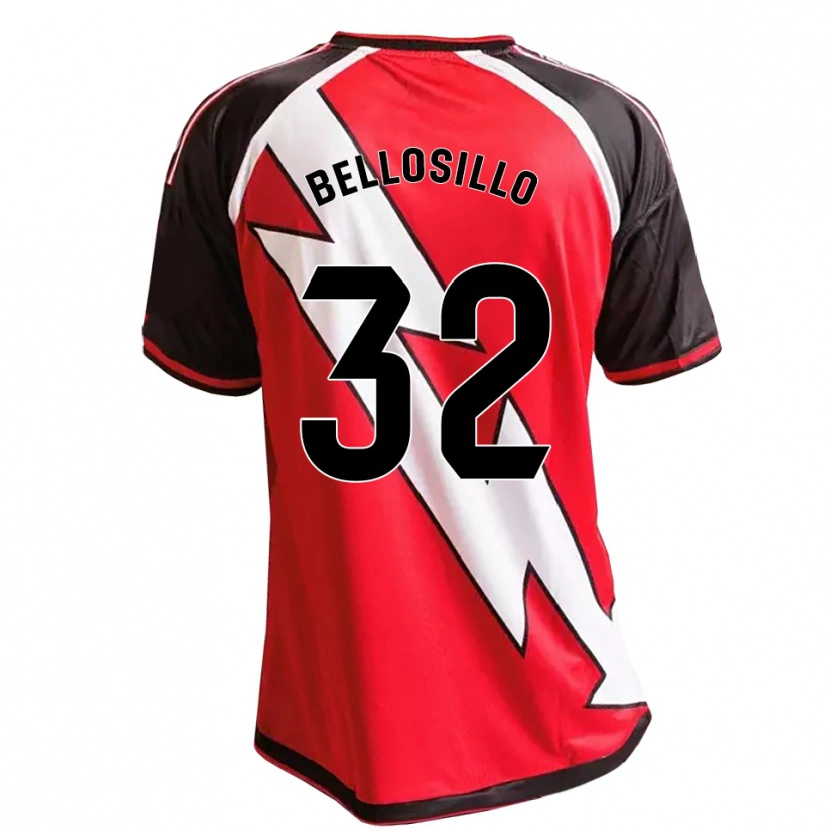 Danxen Mulher Camisola Pablo Bellosillo #32 Vermelho Preto Branco Alternativa 2026/27 Camisa
