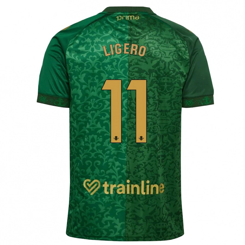 Danxen Mulher Camisola Nuria Ligero #11 Verde Floresta Dourado Escuro Alternativa 2026/27 Camisa
