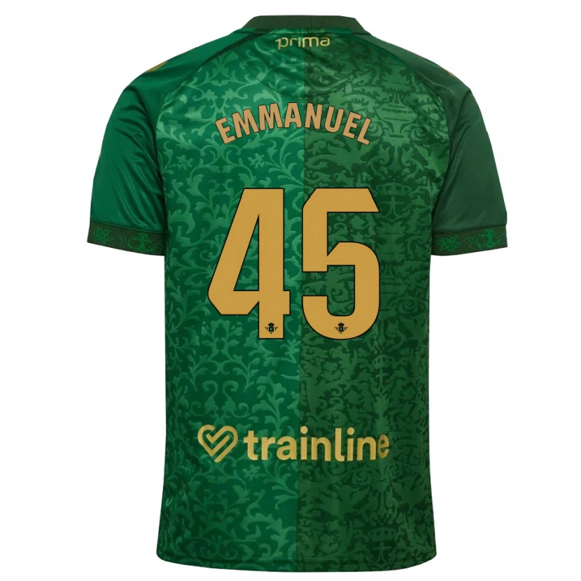Danxen Mulher Camisola Jean Emmanuel N'agoran #45 Verde Floresta Dourado Escuro Alternativa 2026/27 Camisa