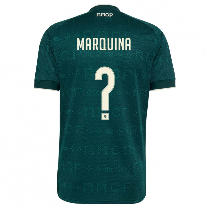 Danxen Mulher Camisola Guillermo Marquina #0 Cinza Ardósia Escuro Branco Alternativa 2026/27 Camisa