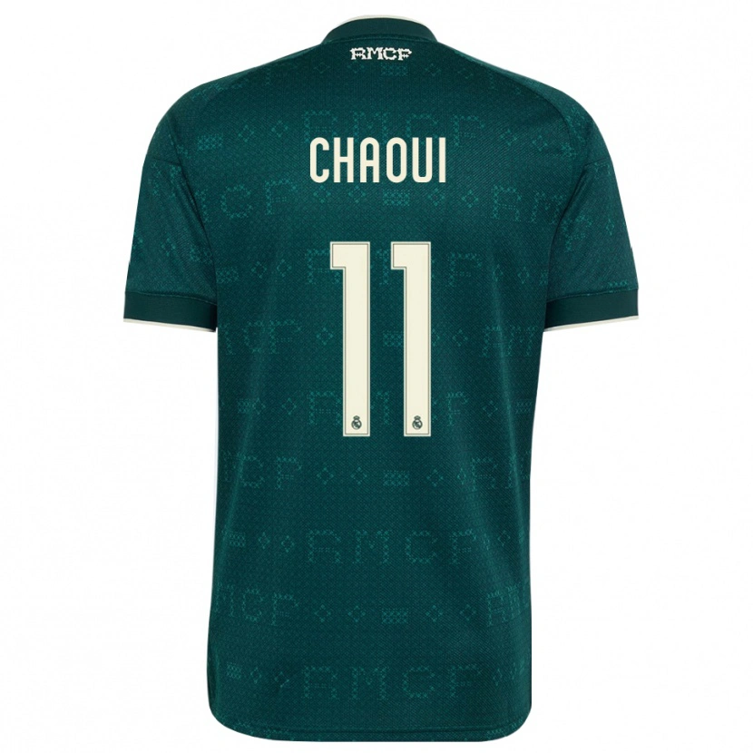 Danxen Mulher Camisola Omar Chaoui #11 Cinza Ardósia Escuro Branco Alternativa 2026/27 Camisa