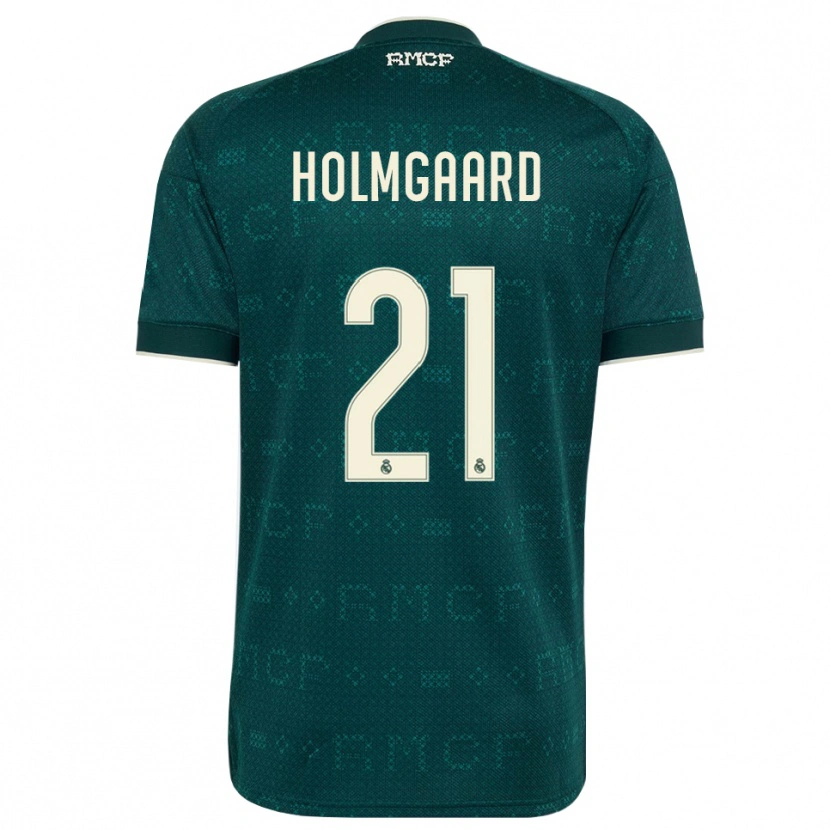 Danxen Mulher Camisola Sara Rosted Holmgaard #21 Cinza Ardósia Escuro Branco Alternativa 2026/27 Camisa