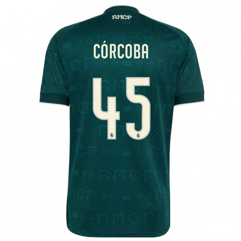 Danxen Mulher Camisola Andrés Córcoba #45 Cinza Ardósia Escuro Branco Alternativa 2026/27 Camisa