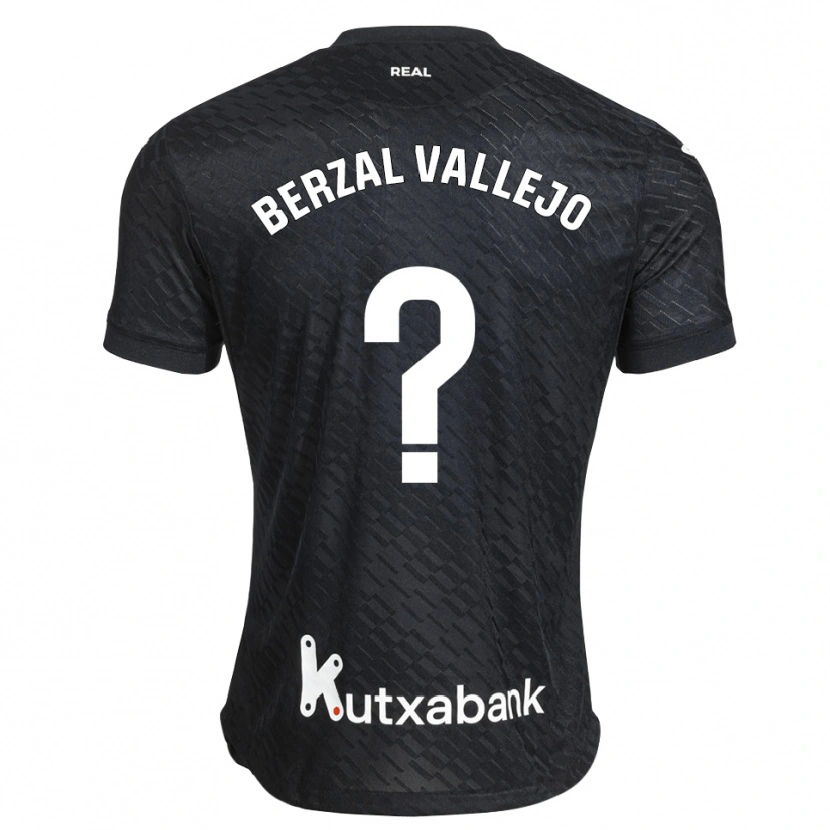 Danxen Mulher Camisola Asier Berzal Vallejo #0 Preto Branco Alternativa 2026/27 Camisa