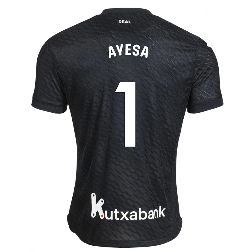 Danxen Mulher Camisola Gaizka Ayesa #1 Preto Branco Alternativa 2026/27 Camisa
