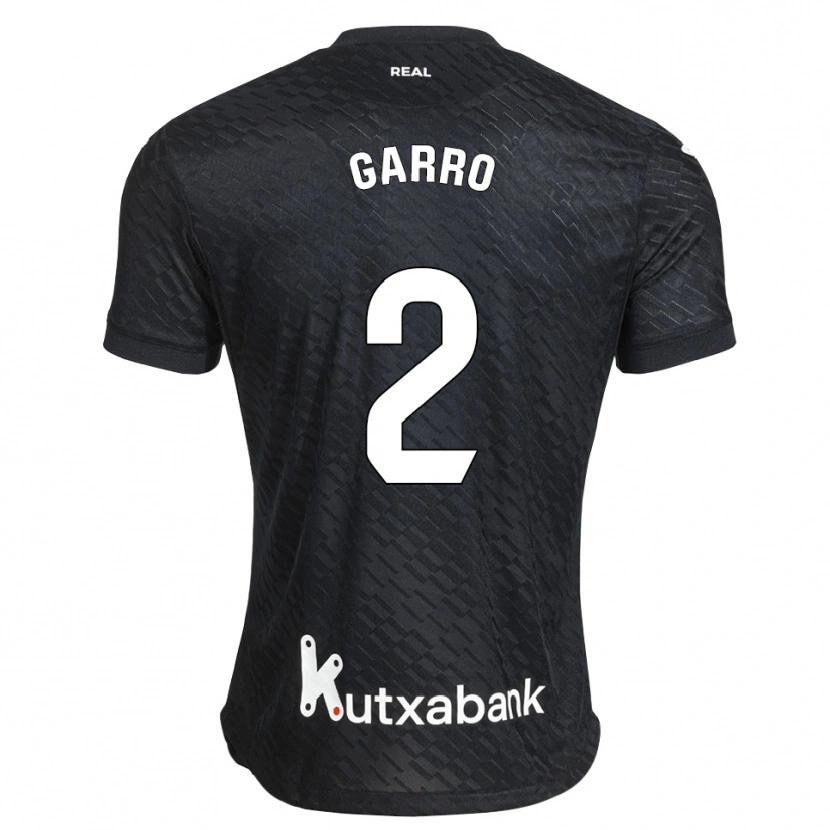 Danxen Mulher Camisola Jon Garro #2 Preto Branco Alternativa 2026/27 Camisa