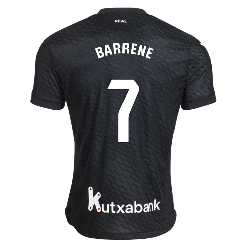 Danxen Mulher Camisola Ander Barrenetxea #7 Preto Branco Alternativa 2026/27 Camisa