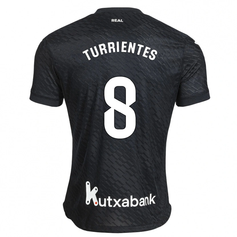 Danxen Mulher Camisola Beñat Turrientes #8 Preto Branco Alternativa 2026/27 Camisa