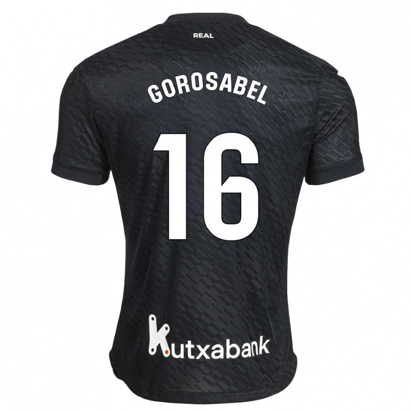Danxen Mulher Camisola Gorka Gorosabel #16 Preto Branco Alternativa 2026/27 Camisa