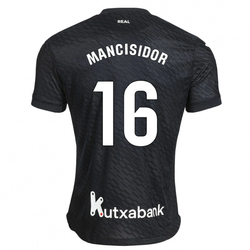 Danxen Mulher Camisola Beñat Mancisidor #16 Preto Branco Alternativa 2026/27 Camisa