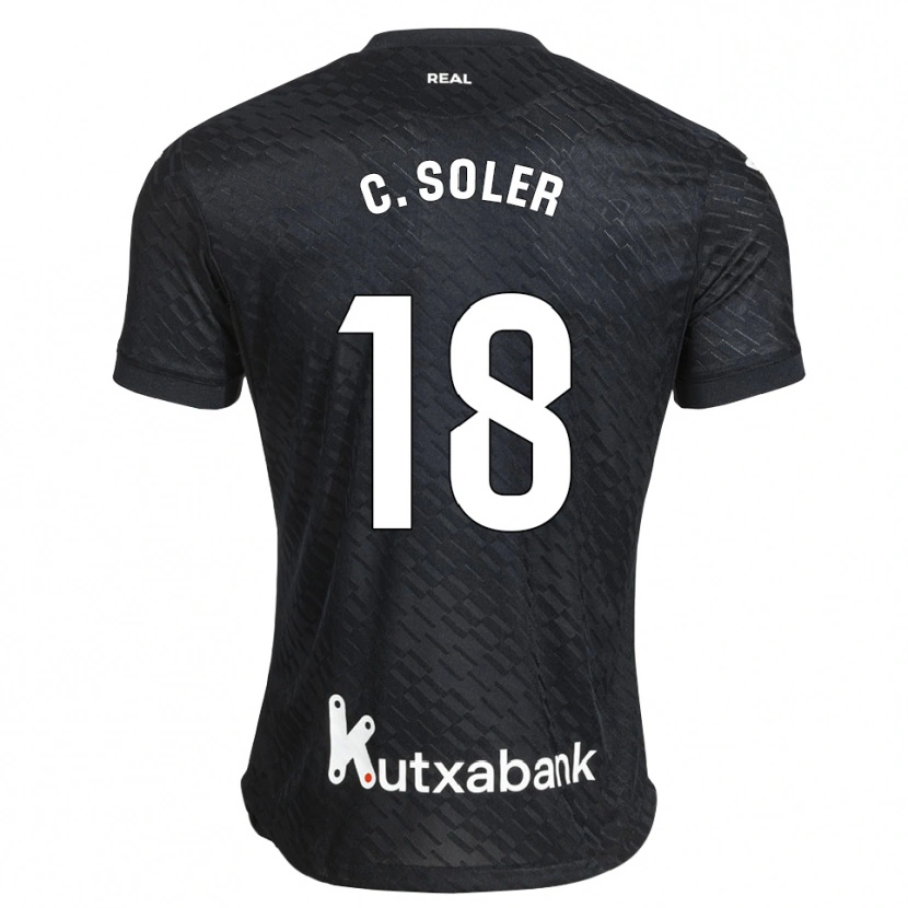 Danxen Mulher Camisola Carlos Soler #18 Preto Branco Alternativa 2026/27 Camisa