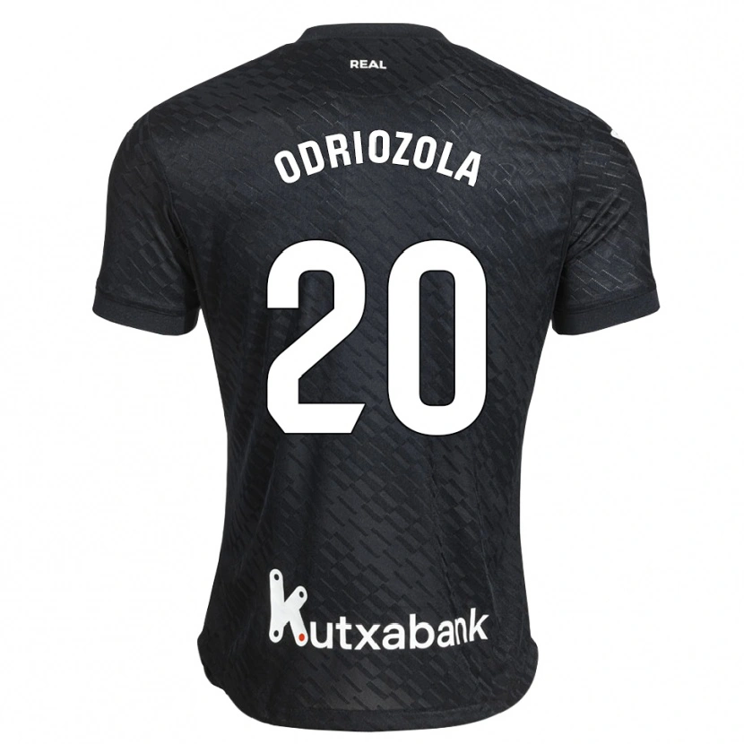 Danxen Mulher Camisola Álvaro Odriozola #20 Preto Branco Alternativa 2026/27 Camisa