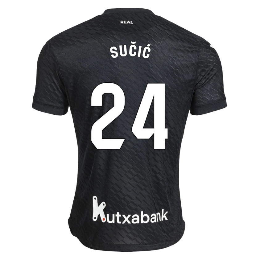 Danxen Mulher Camisola Luka Sucic #24 Preto Branco Alternativa 2026/27 Camisa