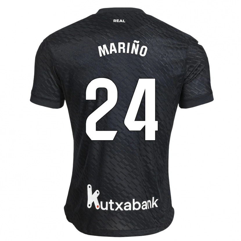 Danxen Mulher Camisola Omar Mariño #24 Preto Branco Alternativa 2026/27 Camisa